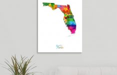 Florida Map Wall Art