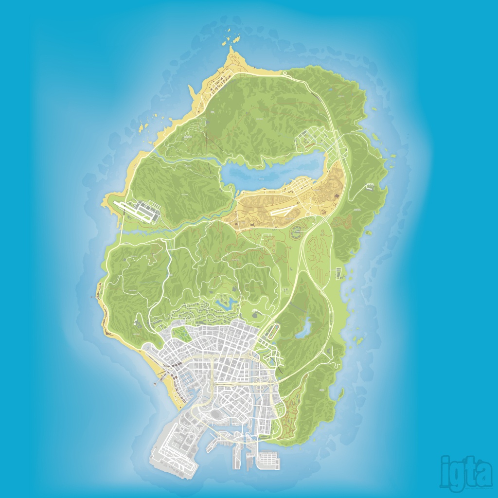 Gta 5 Map - Gta 5 Map Printable