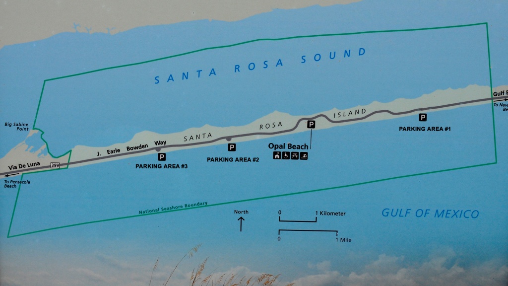 Gulf Islands National Seashore (Florida) | Santa Rosa Area | - Florida Gulf Islands Map