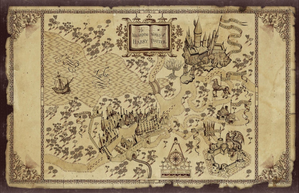 Harry Potter Map | Treasure Map Inspiration | Harry Potter Free - Free Printable Marauders Map