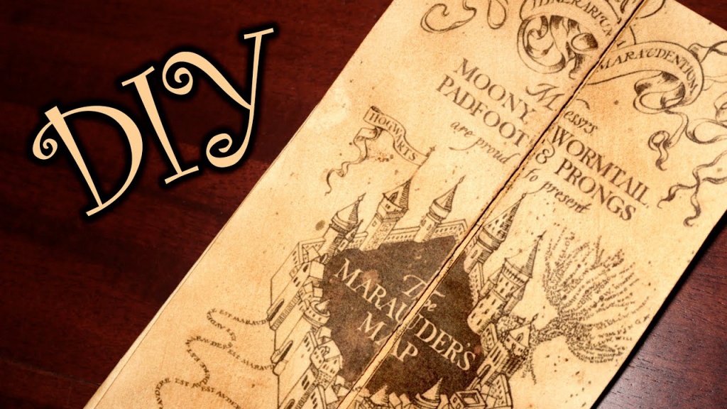 Harry Potter Marauder&amp;#039;s Map - Diy - Youtube - Harry Potter Marauders Map Printable