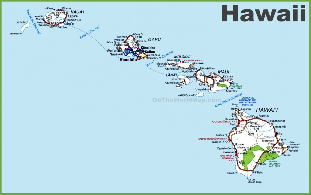 Hawaii State Maps | Usa | Maps Of Hawaii (Hawaiian Islands) - Printable Map Of Hawaiian Islands