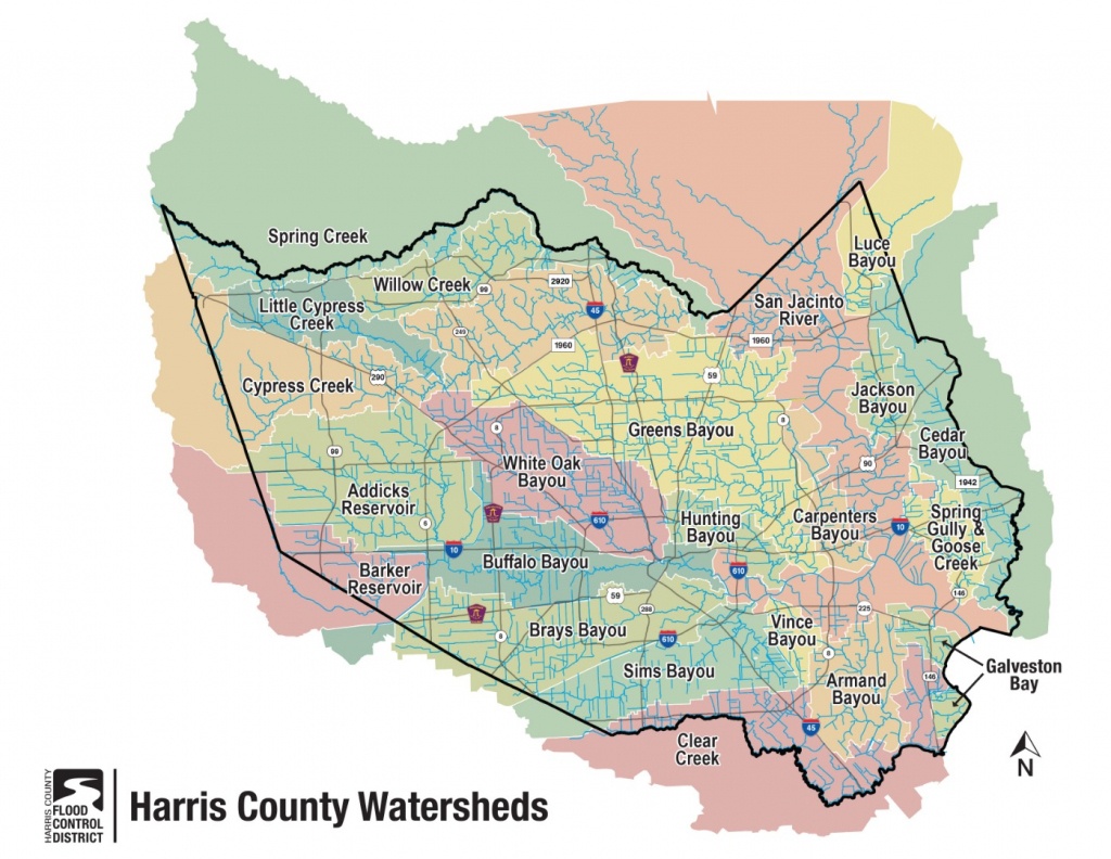 Hcfcd - Harris County&amp;#039;s Watersheds - Map Records Of Harris County Texas