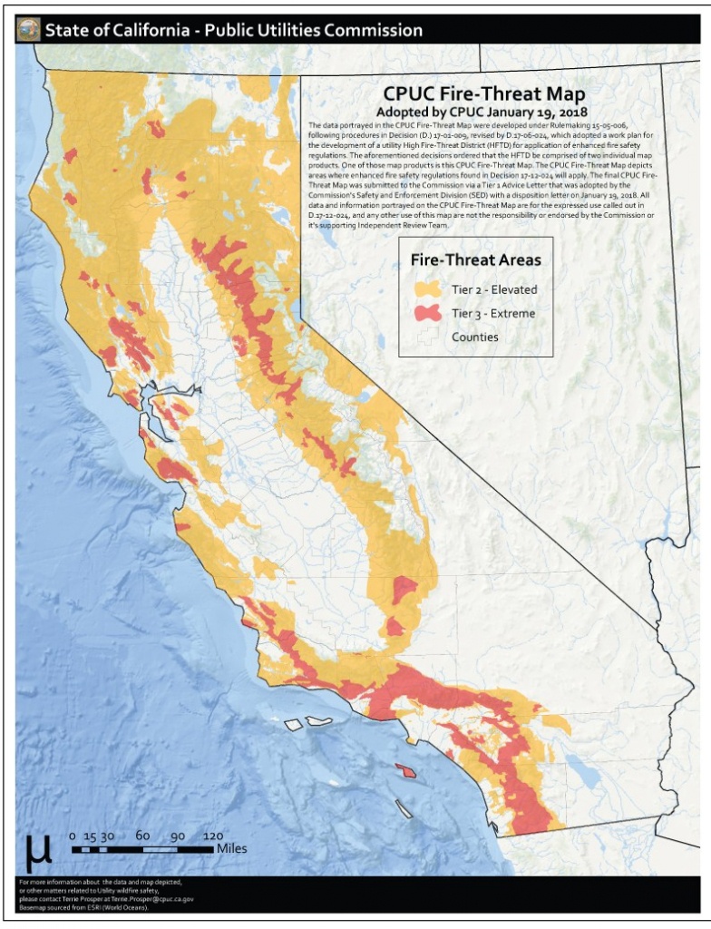 Here Is Where Extreme Fire-Threat Areas Overlap Heavily Populated - California Utility Map