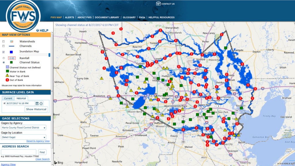 Here&amp;#039;s How The New Inundation Flood Mapping Tool Works - Harris County Texas Flood Map