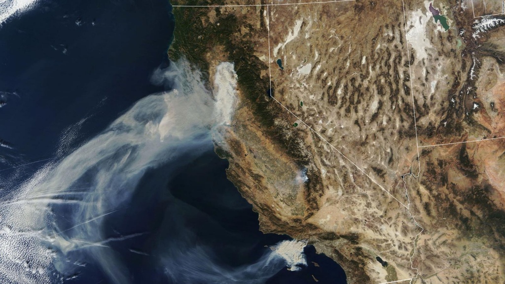 Here&amp;#039;s What California&amp;#039;s Wildfires Look Like From Space - Cnn - California Wildfire Satellite Map