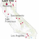 Here's Where The Carr Fire Destroyed Homes In Northern California   California Wildfire Map 2018