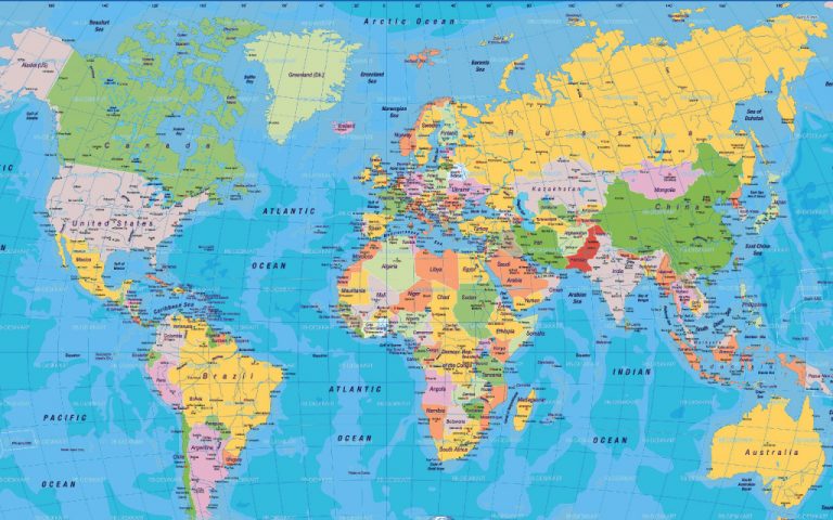 High Resolution World Map Pdf - Bing Images | Карты | World Map - Free ...