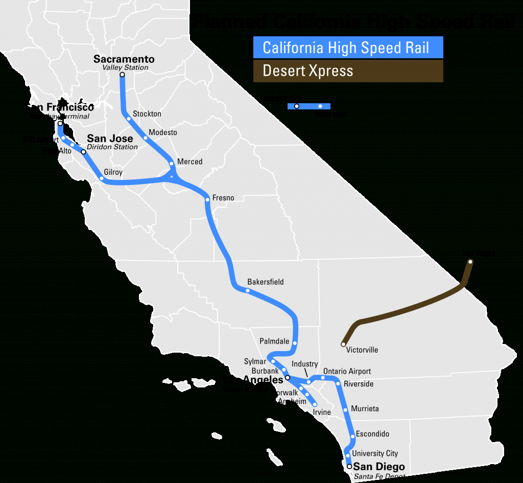 High Speed Rail To Las Vegas Breaks Ground 2017 - Canyon News - California Railroad Map