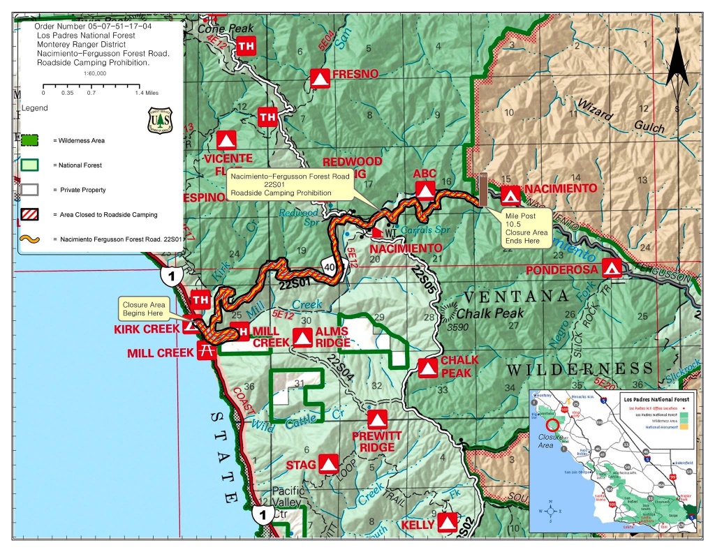 Highway 1 Conditions In Big Sur, California - Highway 1 California Map