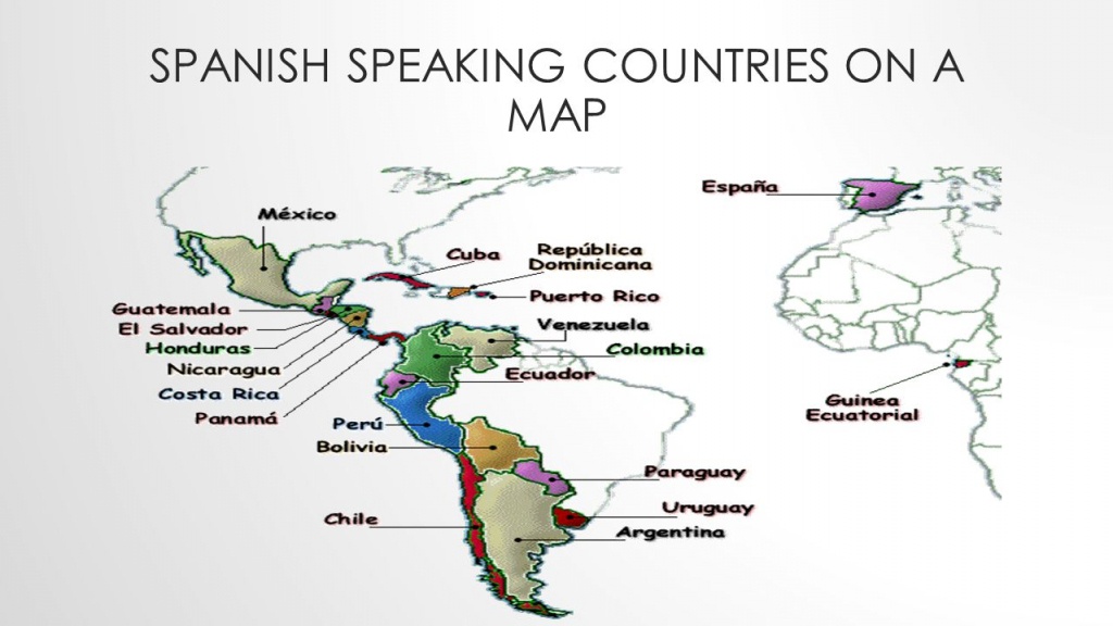 Hispanic Countries Map | Country Map - Printable Map Of Spanish Speaking Countries