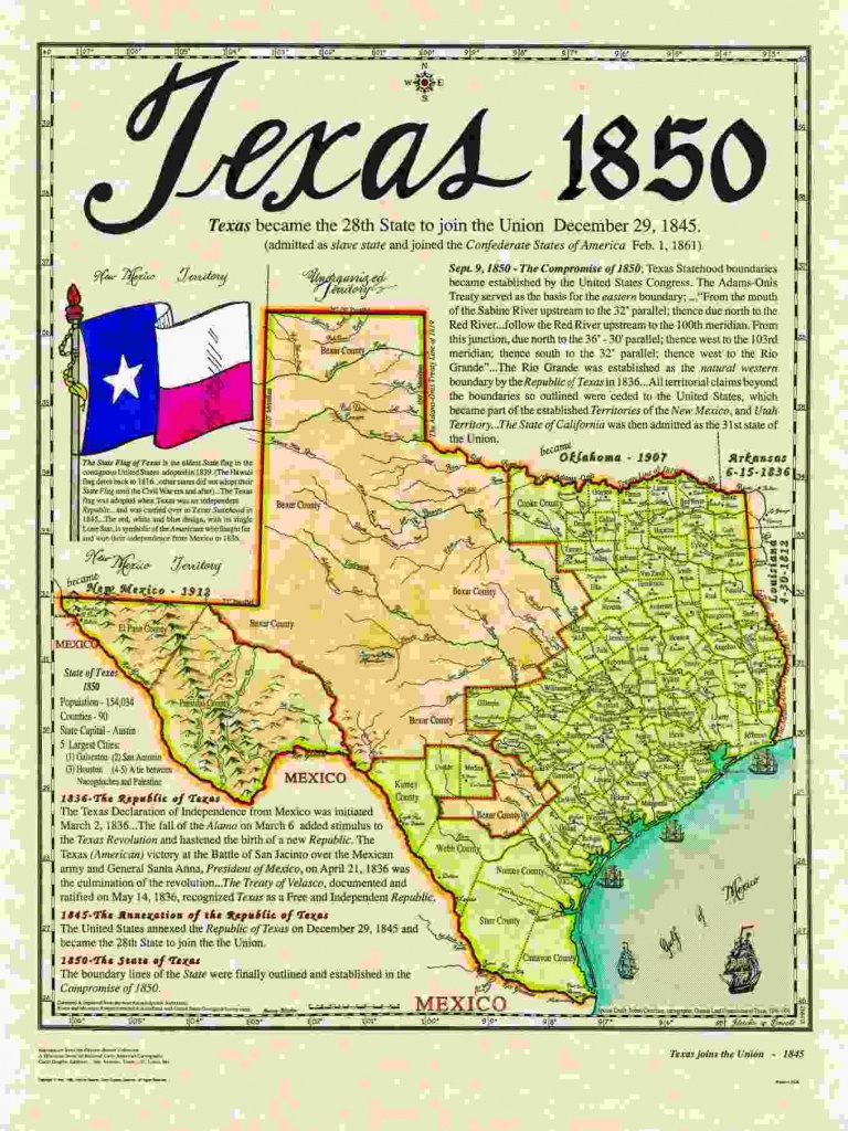 Historical Texas Maps, Texana Series | Texas History | Texas, Texas - Texas Map 1850