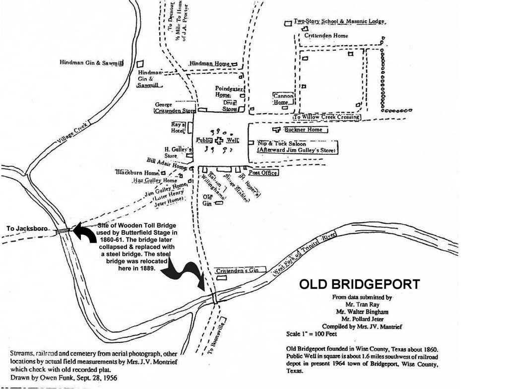 History Of Bridgeport, Texas - Bridgeport Texas Map