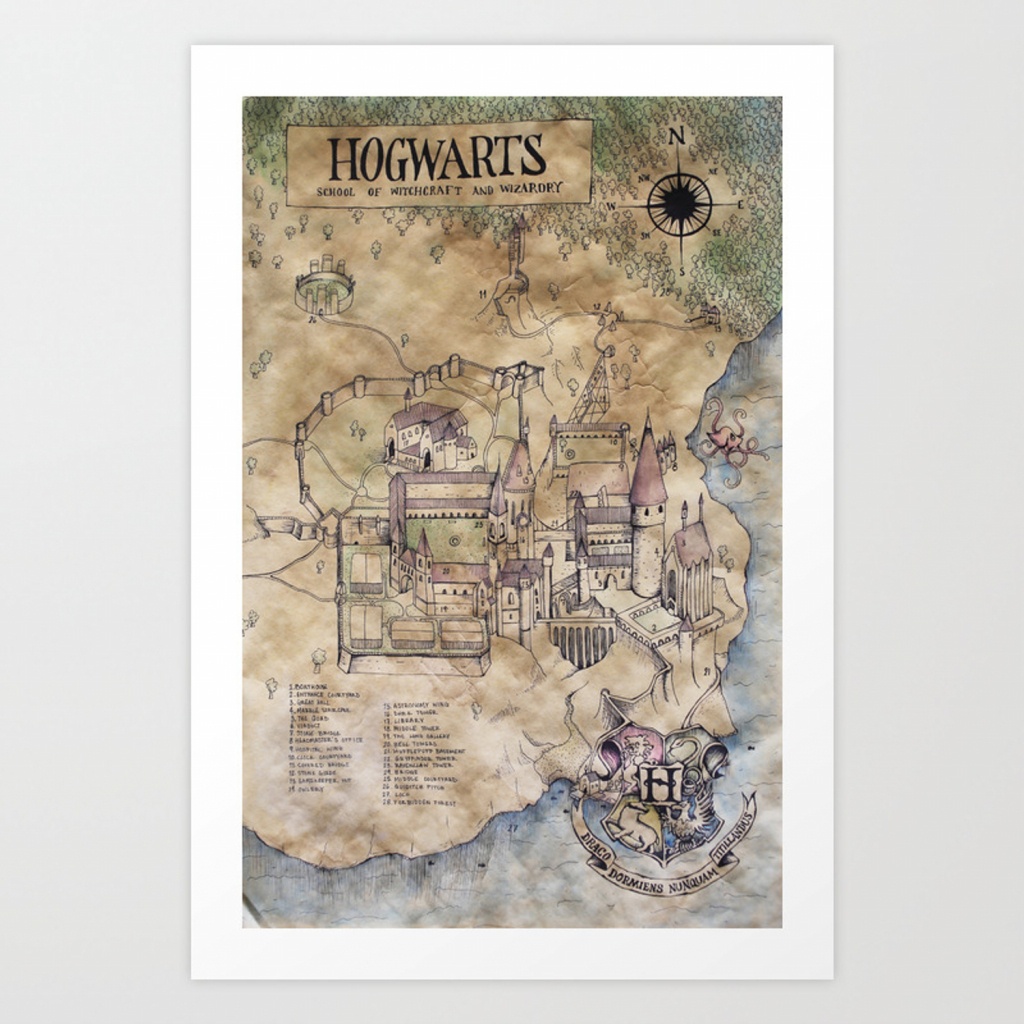 Hogwarts Map Printable Free Printable Maps Vrogue