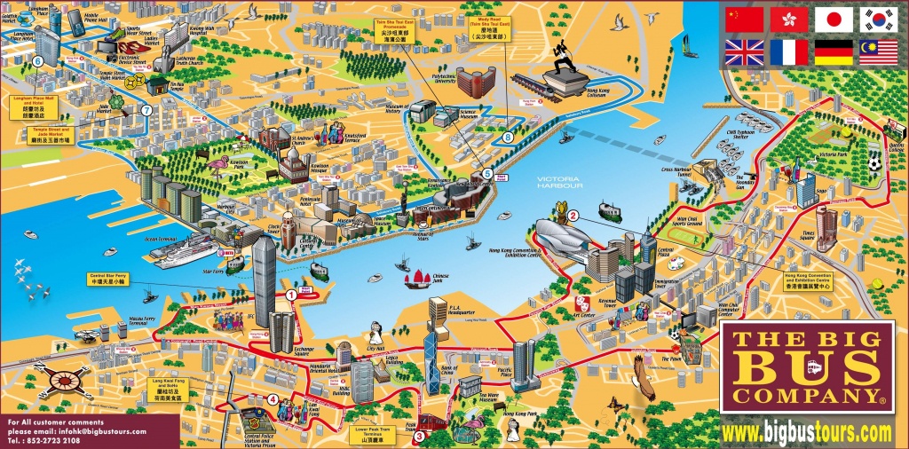Hong Kong Tourist Map - Hong Kong Tourist Map Printable