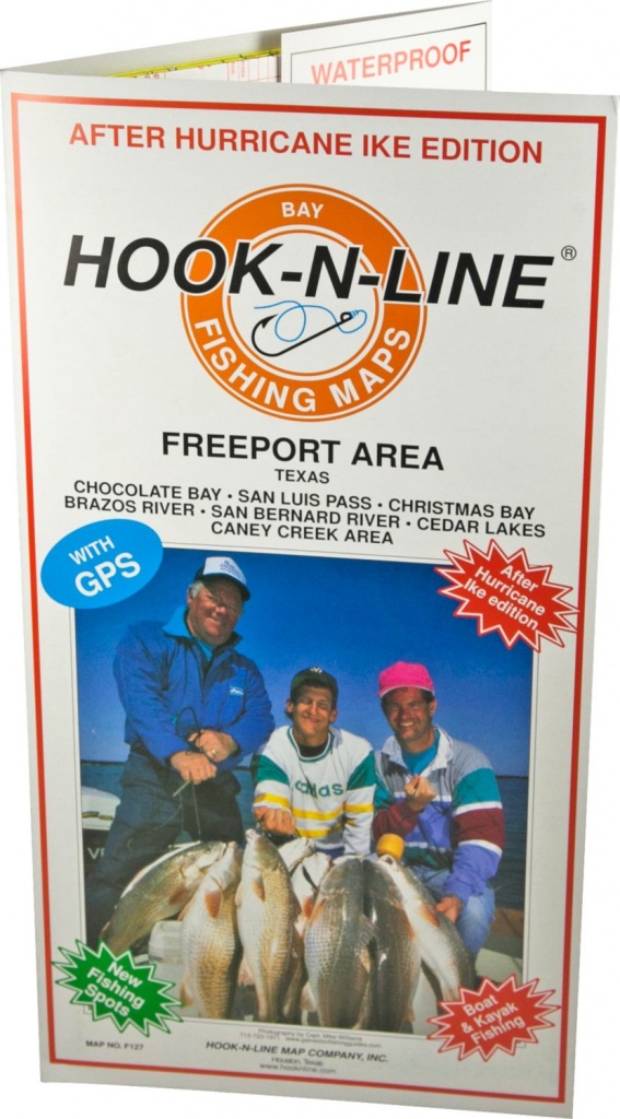 Hook-N-Line Map F127 Freeport Area Fishing Map (With Gps) - Austinkayak - Texas Fishing Maps Free
