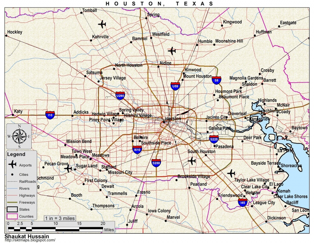 Houston-Houston-Texas-Map - Houston Texas Map