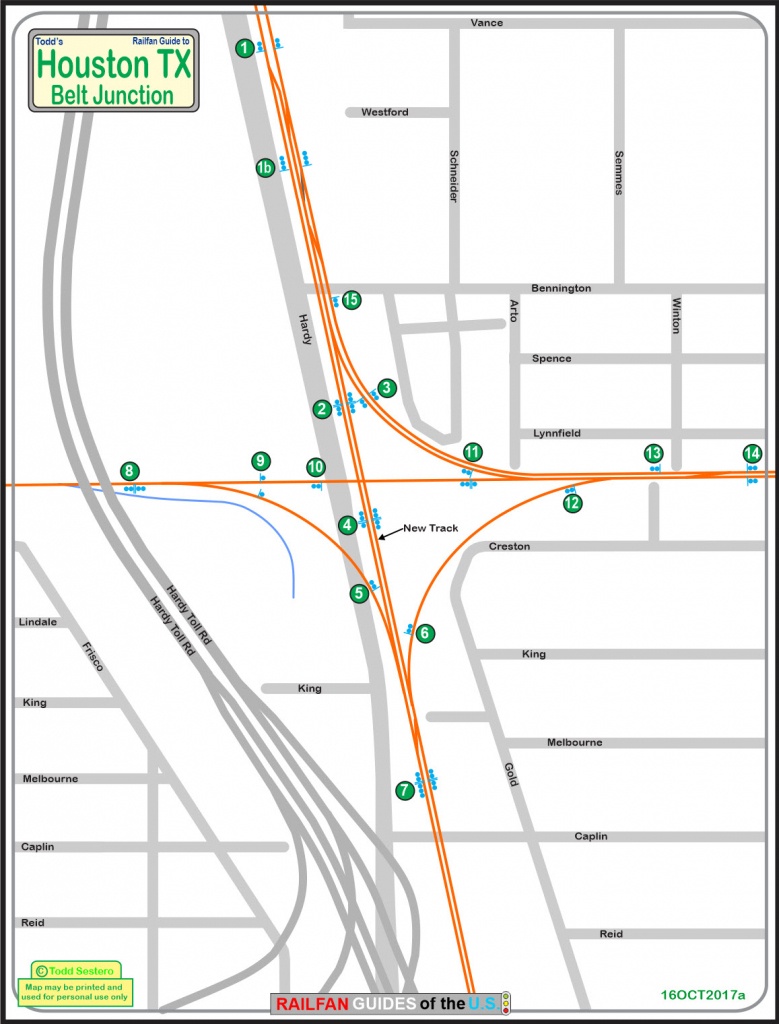 Houston Tx - Belt Junction Railfan Guide - Junction Texas Map