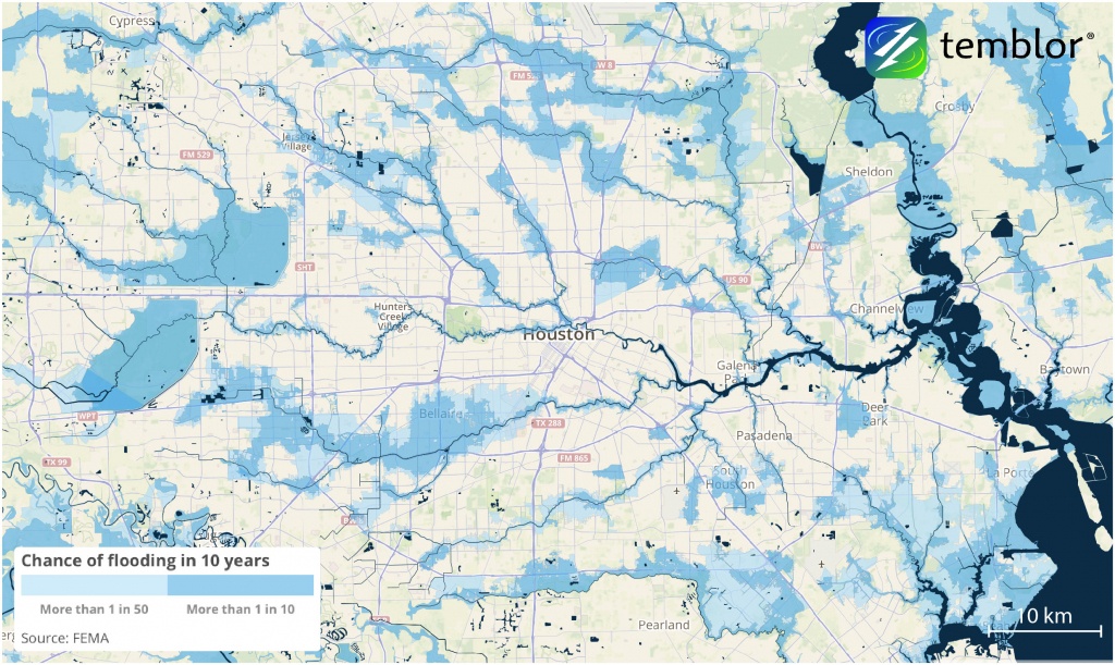 areal flood maps of houston