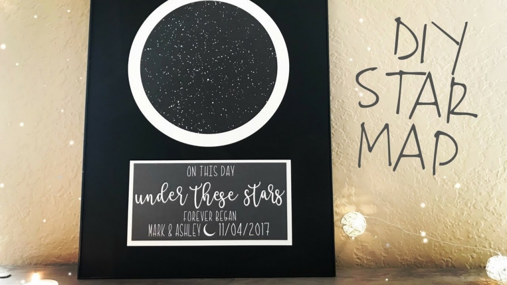 How To Make A Star Map | Print And Cut On Cricut Design Space | Diy - Printable Star Map By Date