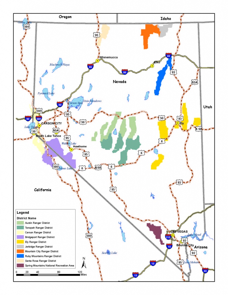 Humboldt-Toiyabe National Forest - Home - California Forest Service Maps