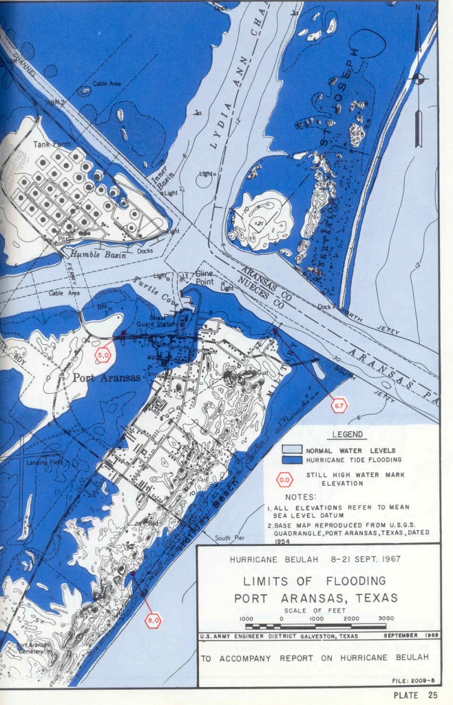 Hurricane Flood And Surge Maps - Map Of Port Aransas Texas Area