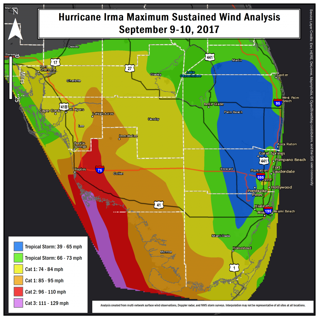 Hurricane Irma Local Report/summary - Florida Radar Map
