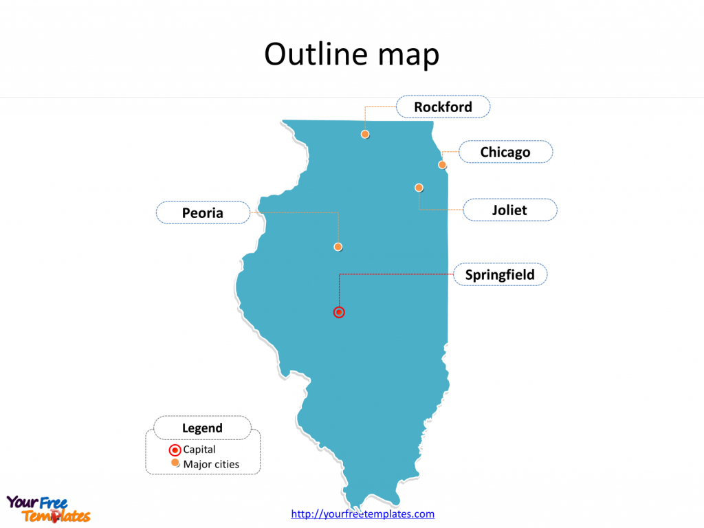 Illinois Map Powerpoint Templates - Free Powerpoint Templates - Printable Map Of Rockford Il