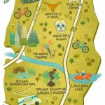 Illustrated Maps Of Atlanta, Ga, Austin, Tx, And Seattle, Wa For The   Atlanta Texas Map