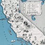Illustrated Tourist Map Of California State. California State   California Tourist Map