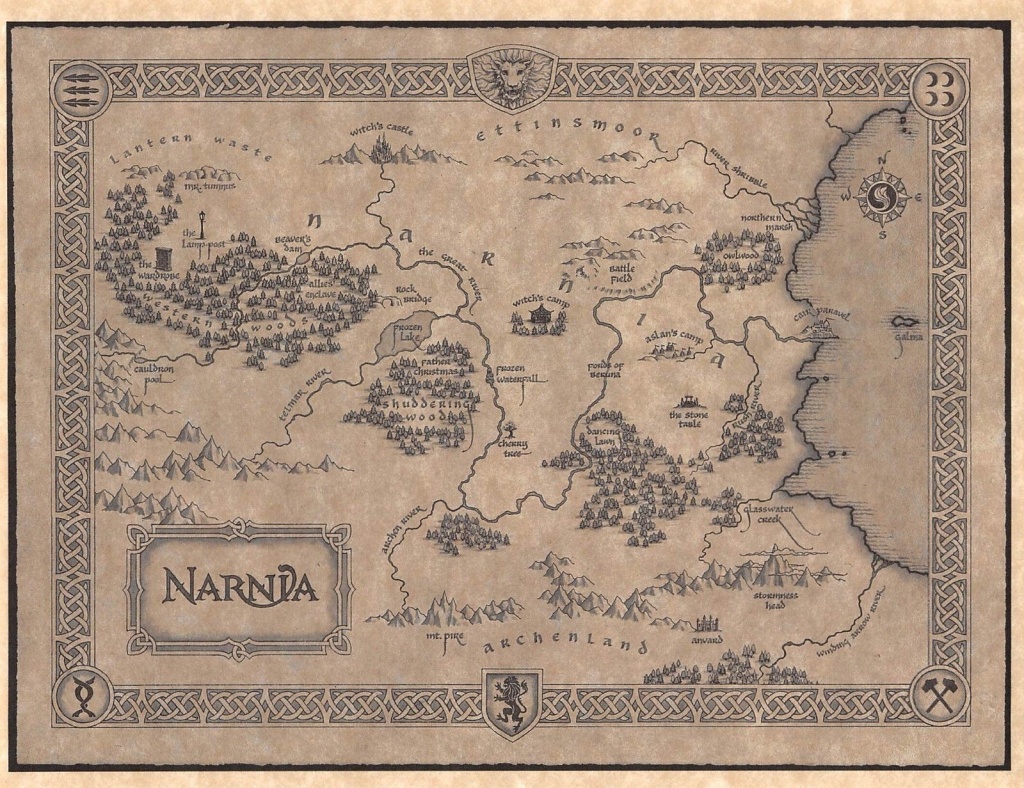Image Result For Map Of Narnia Printable | Office In 2019 | Map Of - Printable Map Of Narnia