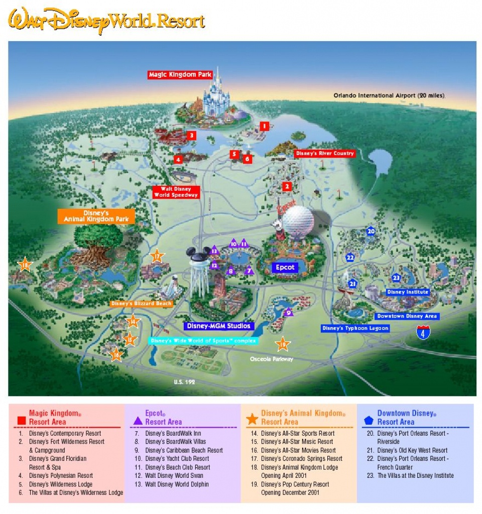 Images Of Disneyworld Map | Map Of Disney World Parks | A Traveling - Disney Florida Map