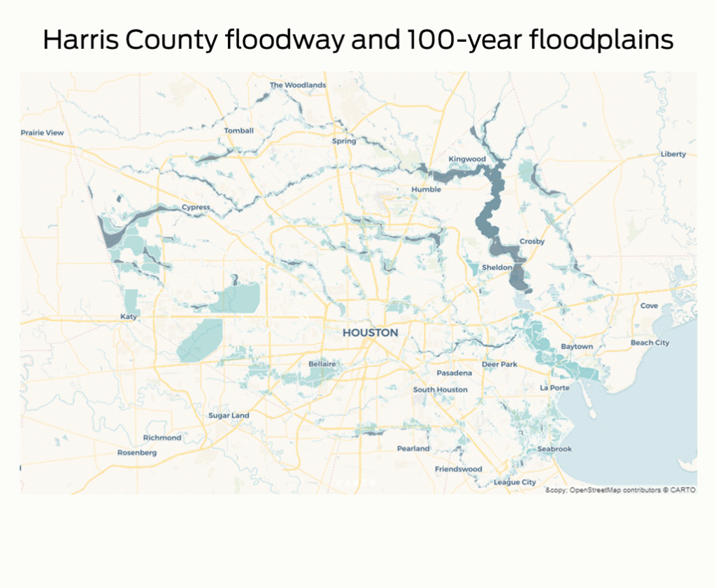 In Harvey&amp;#039;s Deluge, Most Damaged Homes Were Outside The Flood Plain - Harris County Texas Flood Map