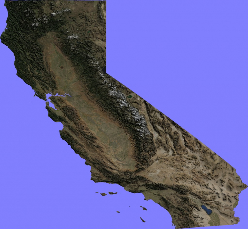 california topographic map