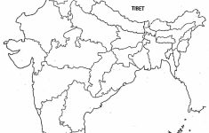 Printable Outline Map Of India