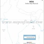 India Physical Map In A4 Size   India Outline Map A4 Size Printable