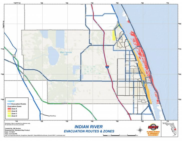 Indian River County Evacuation Zones And Evacuation Routes | Blog
