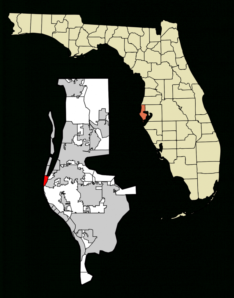 Indian Rocks Beach, Florida - Wikipedia - Indian Beach Florida Map
