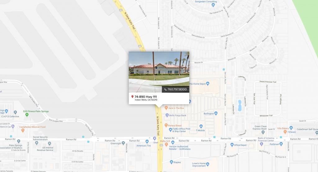 Indian Wells | Paciﬁc Sotheby&amp;#039;s International Realty - Indian Wells California Map