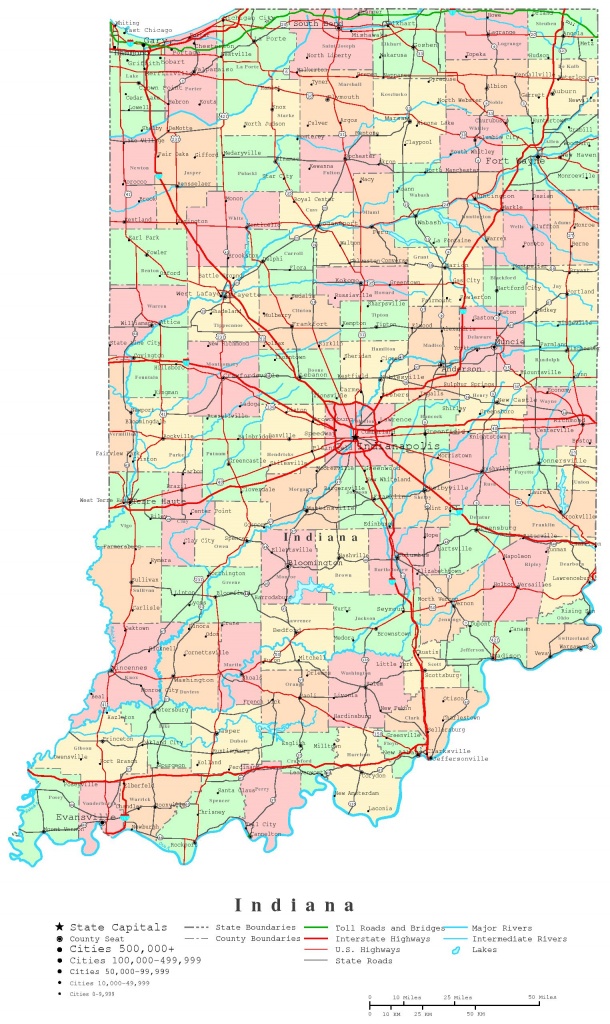 Indiana Blank Map - Printable Map Of Lafayette La