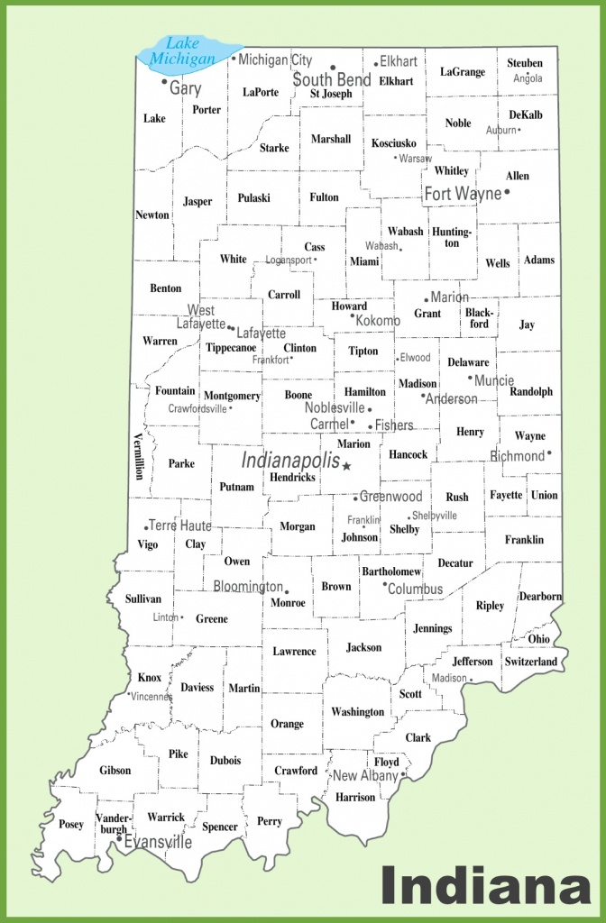Indiana County Map - Washington State Counties Map Printable
