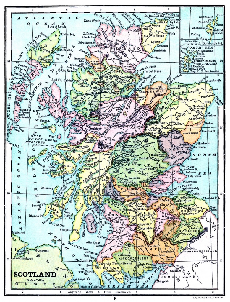 Instant Art Printable - Map Of Scotland - The Graphics Fairy - Printable Map Of Scotland