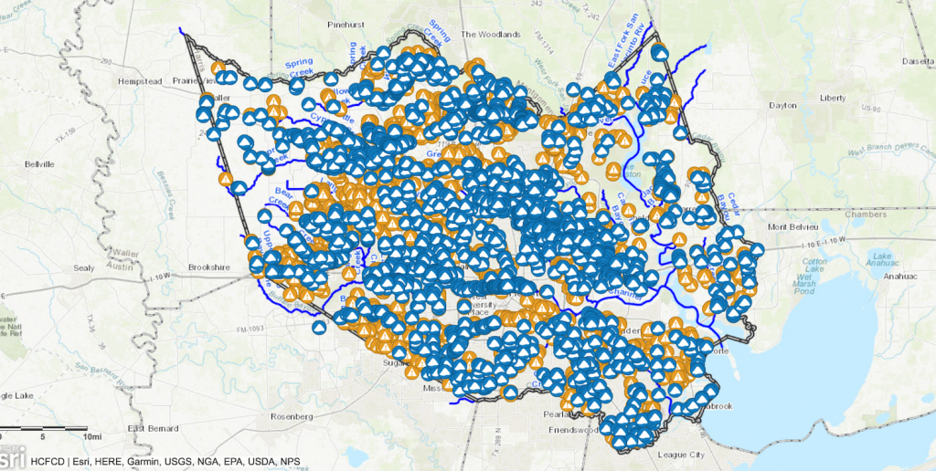 Interactive Map Shows Repair, Debris Removal Throughout Harris - Katy Texas Flooding Map