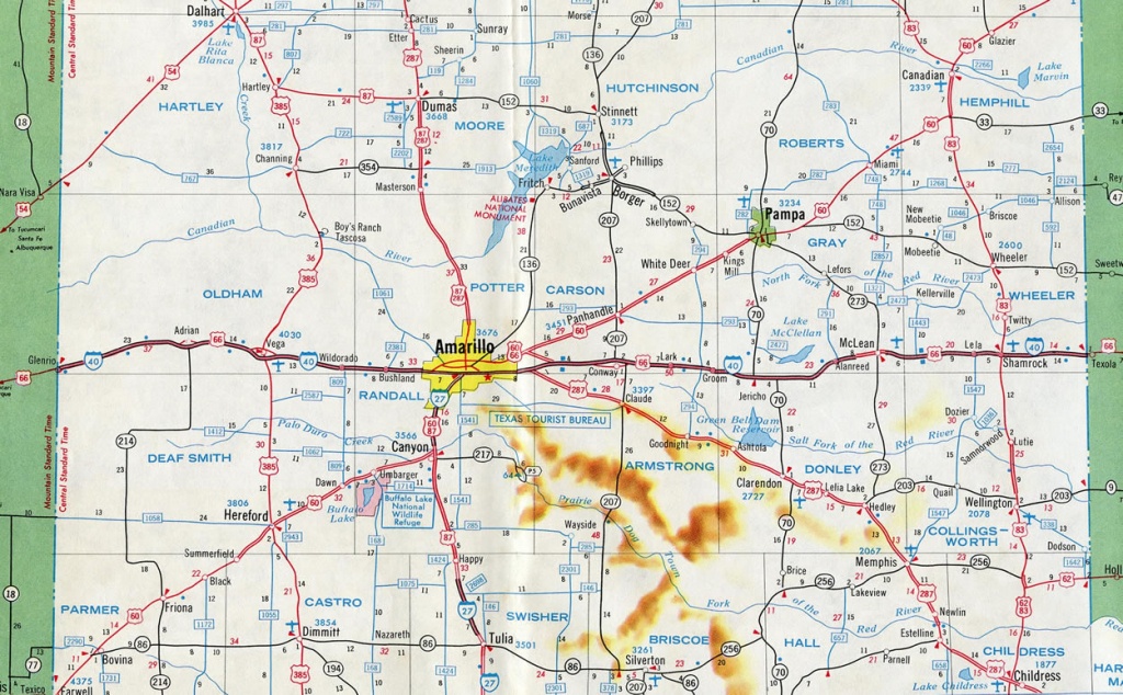 Interstate 40 - Aaroads - Texas Highways - Map Of I 40 In Texas