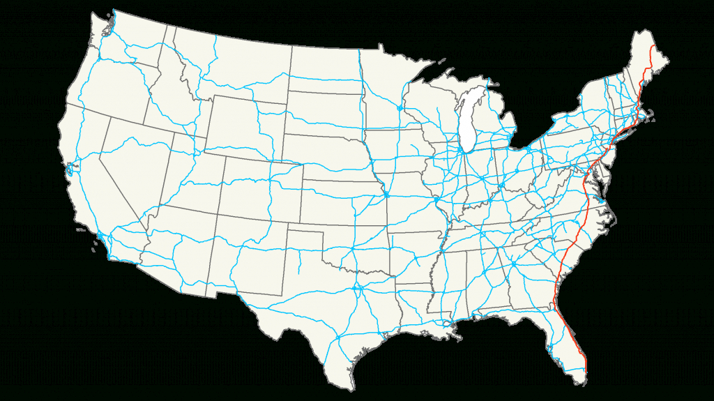 Interstate 95 - Simple English Wikipedia, The Free Encyclopedia - Map Of I 95 From Florida To New York