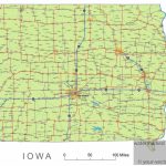 Iowa State Route Network Map. Iowa Highways Map. Cities Of Iowa   Printable Map Of Iowa