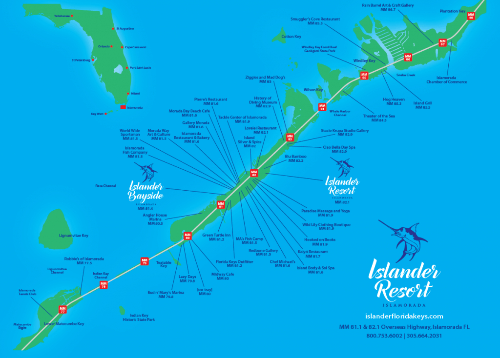 Islander Resort | Islamorada, Florida Keys - Cayo Marathon Florida Map