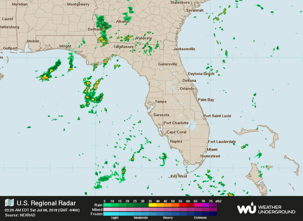 Jacksonville Radar | Weather Underground - Florida Weather Map In Motion