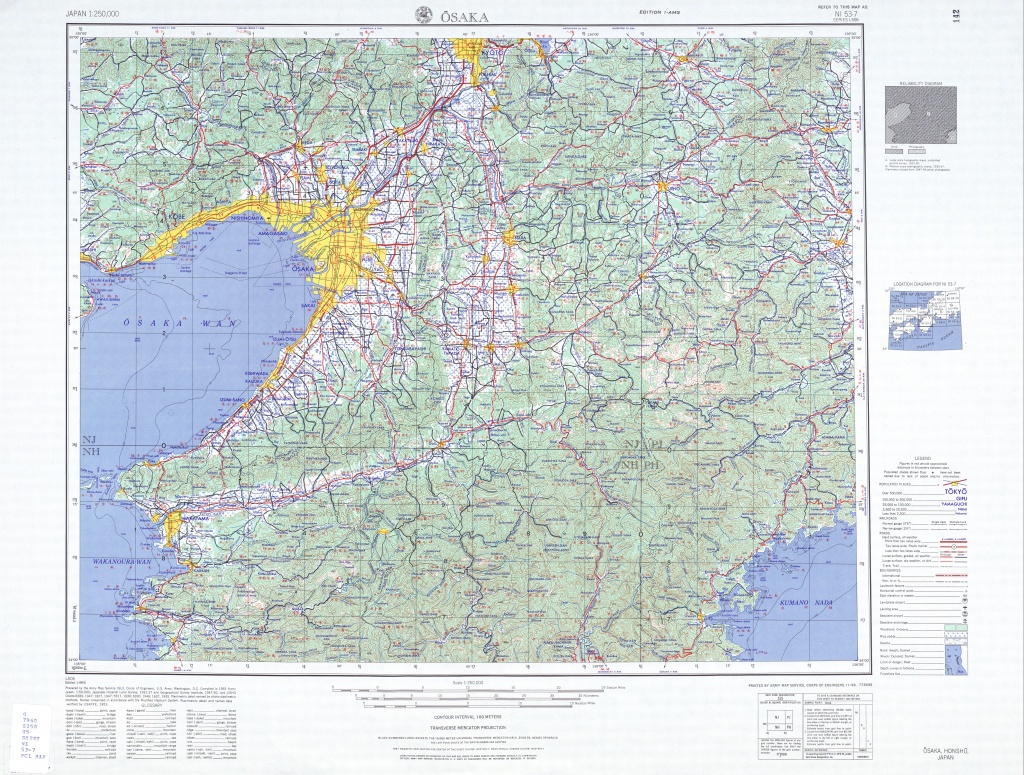 Japan Ams Topographic Maps - Perry-Castañeda Map Collection - Ut - Printable Topographic Map
