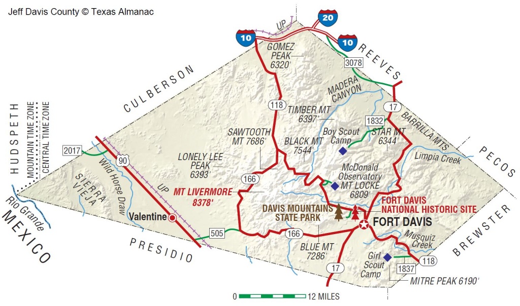 Jeff Davis County | The Handbook Of Texas Online| Texas State - Fort Davis Texas Map